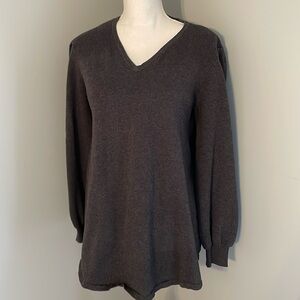 Style & Co dark gray v-neck sweater
